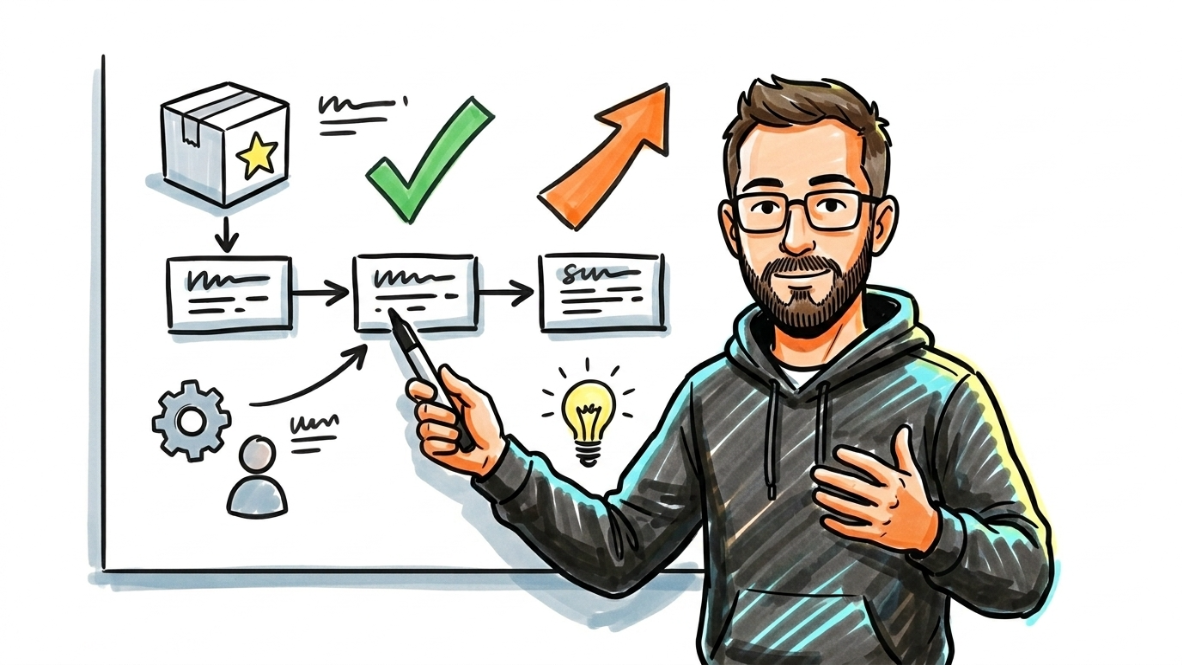 Marketing and Sales — doodle illustration